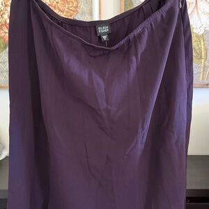 Eileen Fisher Deep Purple A-Line Skirt